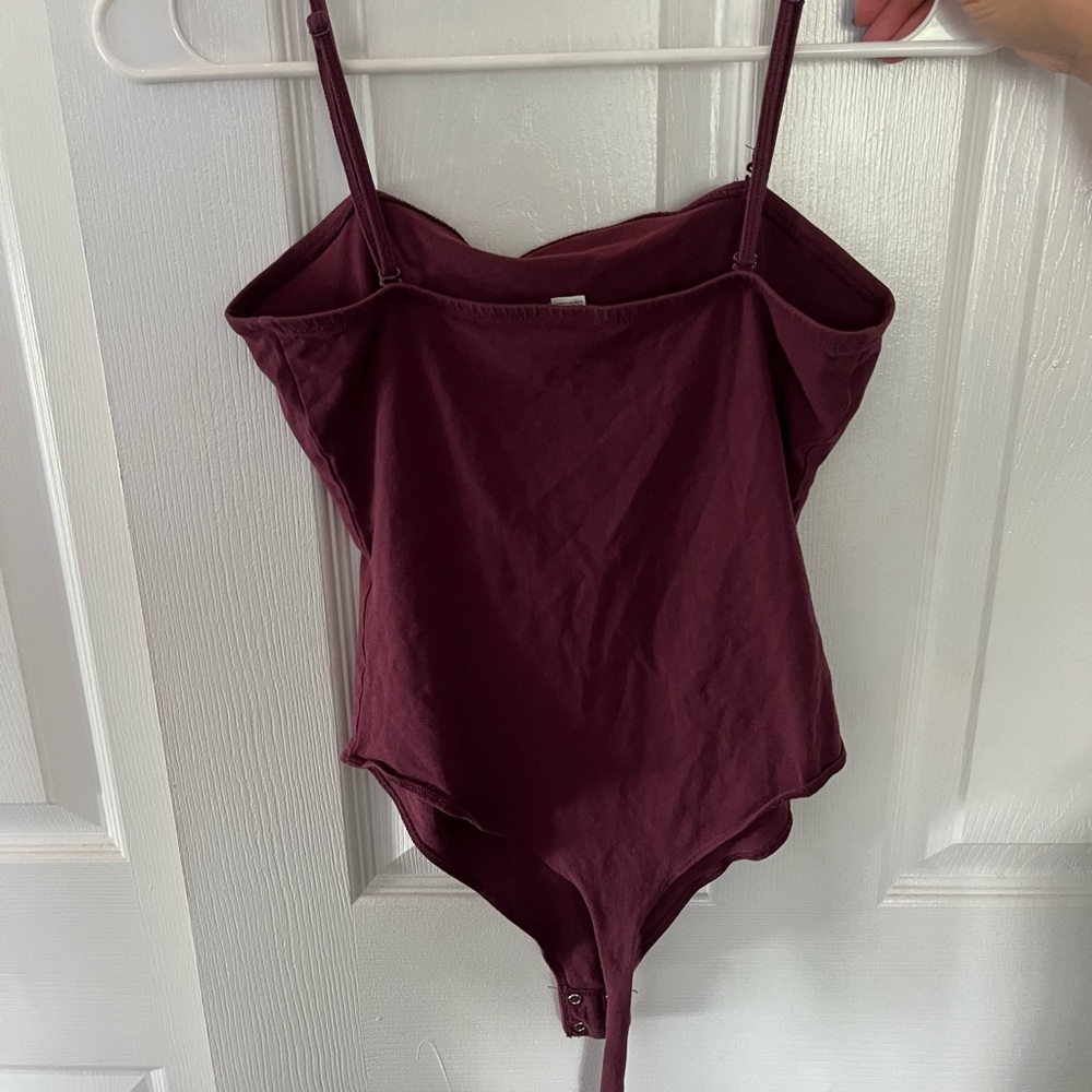 Burgundy Bodysuit from Garage